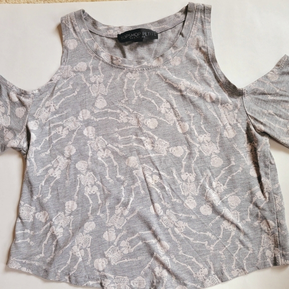 COPY - Skeleton cold shoulder crop - Picture 5 of 5